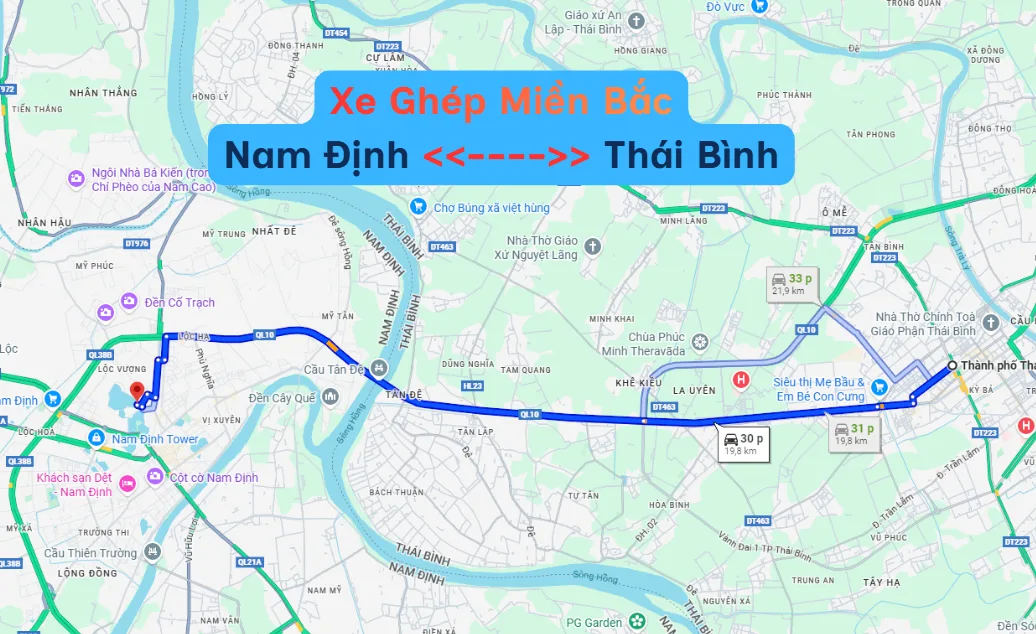Xe Ghép Nam Định - Thái Bình: Gần Gũi, Tiện Ích, Giá Cạnh Tranh